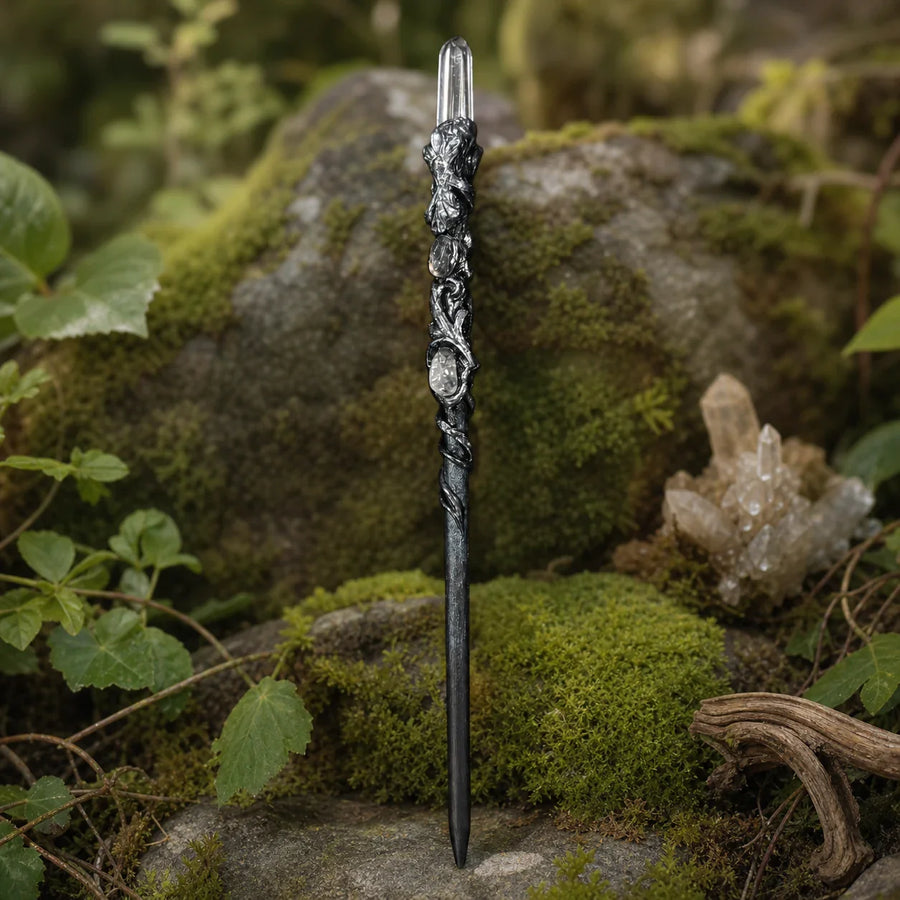 Add-on Mini White Crystal Wand