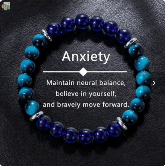 Lapis Blue Focus Bracelet natural stone beaded bracelet