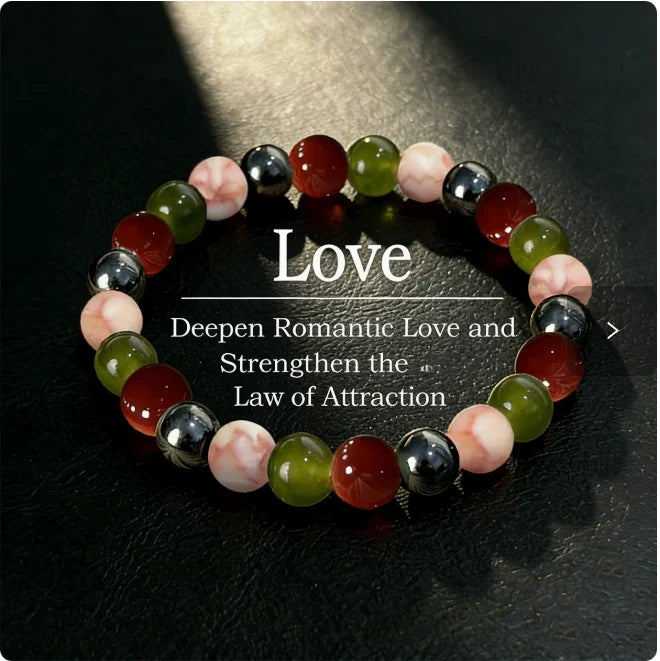 Mixed Stone Love & Balance Bracelet natural stone beaded bracelet
