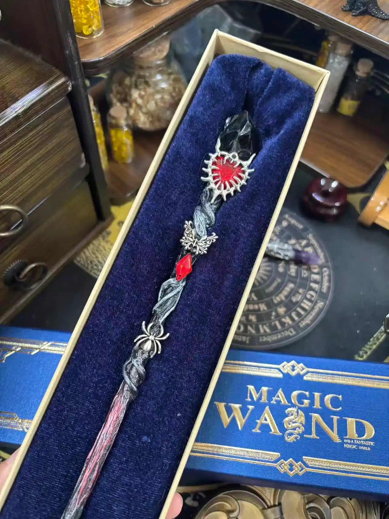 Crimson Web Dark Crystal wand