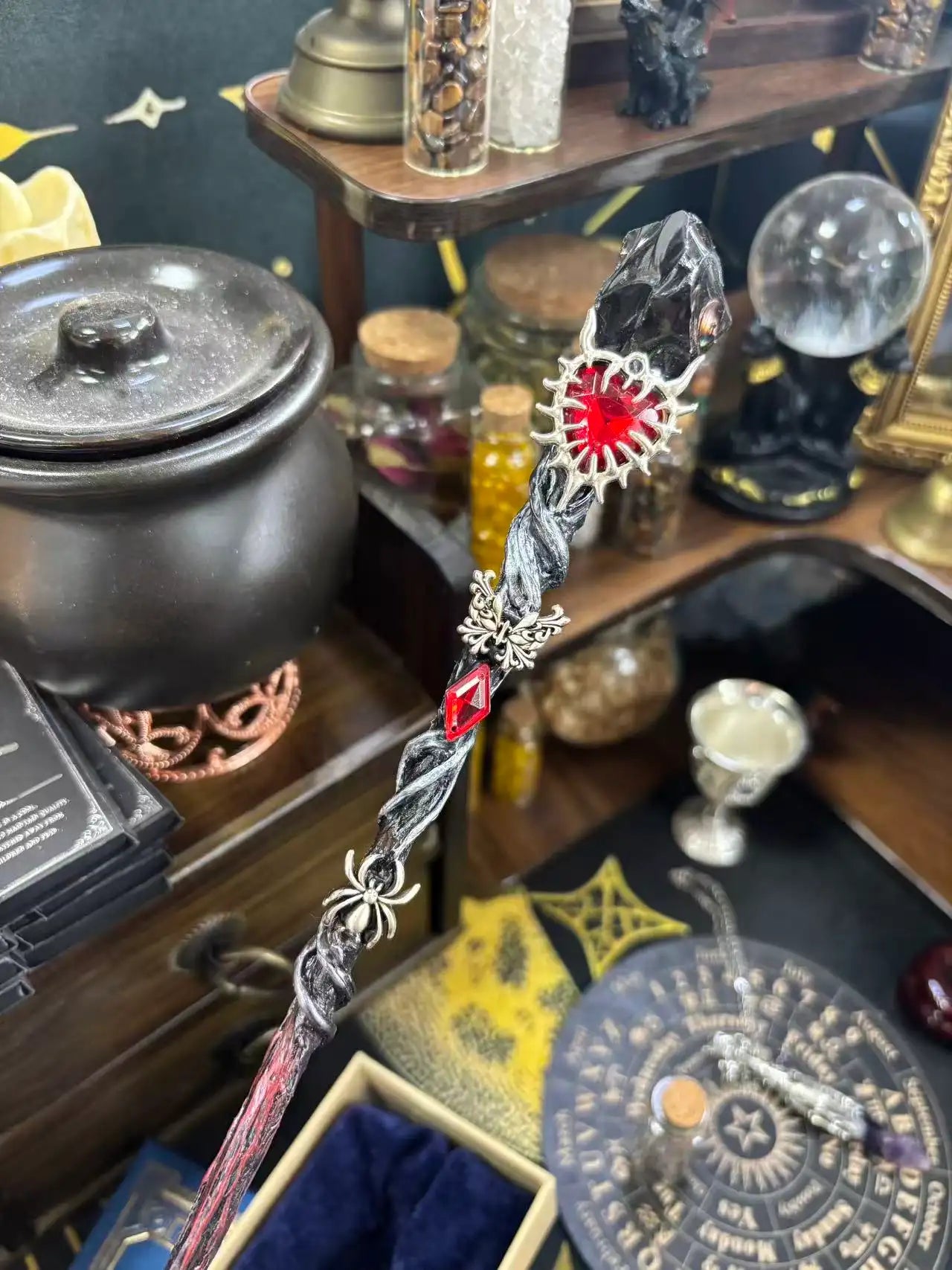 Crimson Web Dark Crystal wand