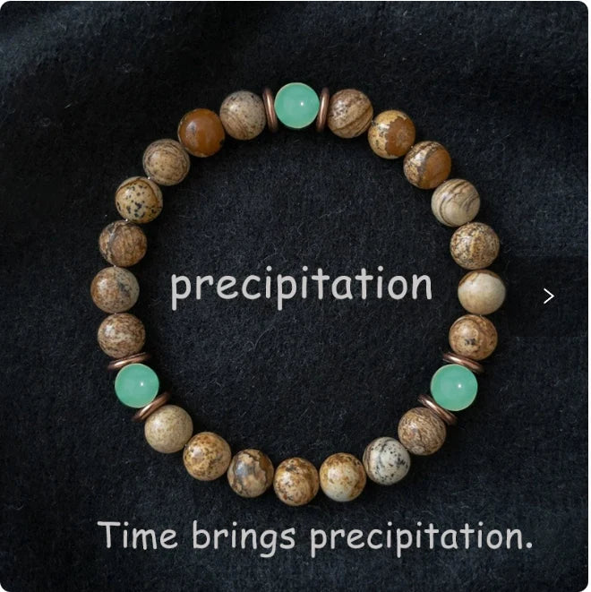 Picture Jasper Reflection Bracelet natural stone beaded bracelet