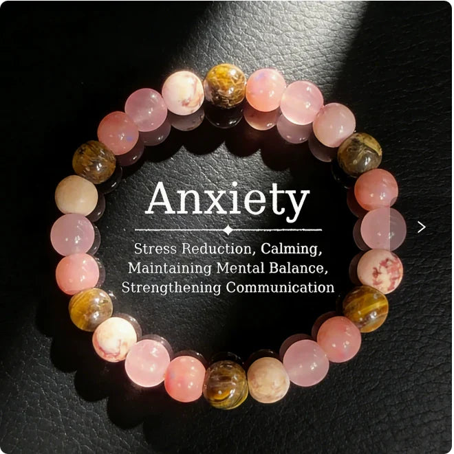 Rose Quartz & Tiger Eye Calm Bracelet natural stone beaded bracelet
